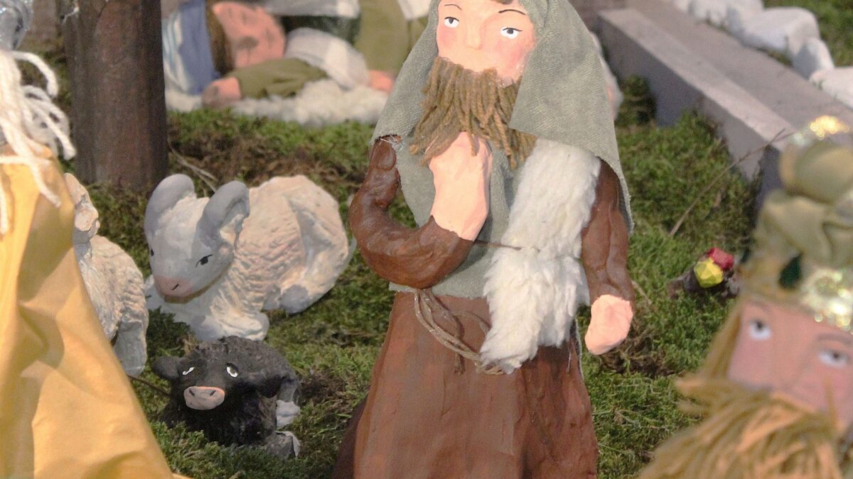 Presepe realizzato dai bambini di cinque anni della Scuola Maria Ausiliatrice e San Giovanni Bosco