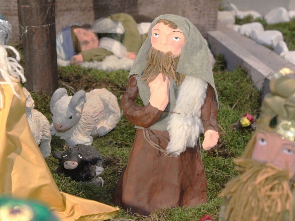 Presepe realizzato dai bambini di cinque anni della Scuola Maria Ausiliatrice e San Giovanni Bosco